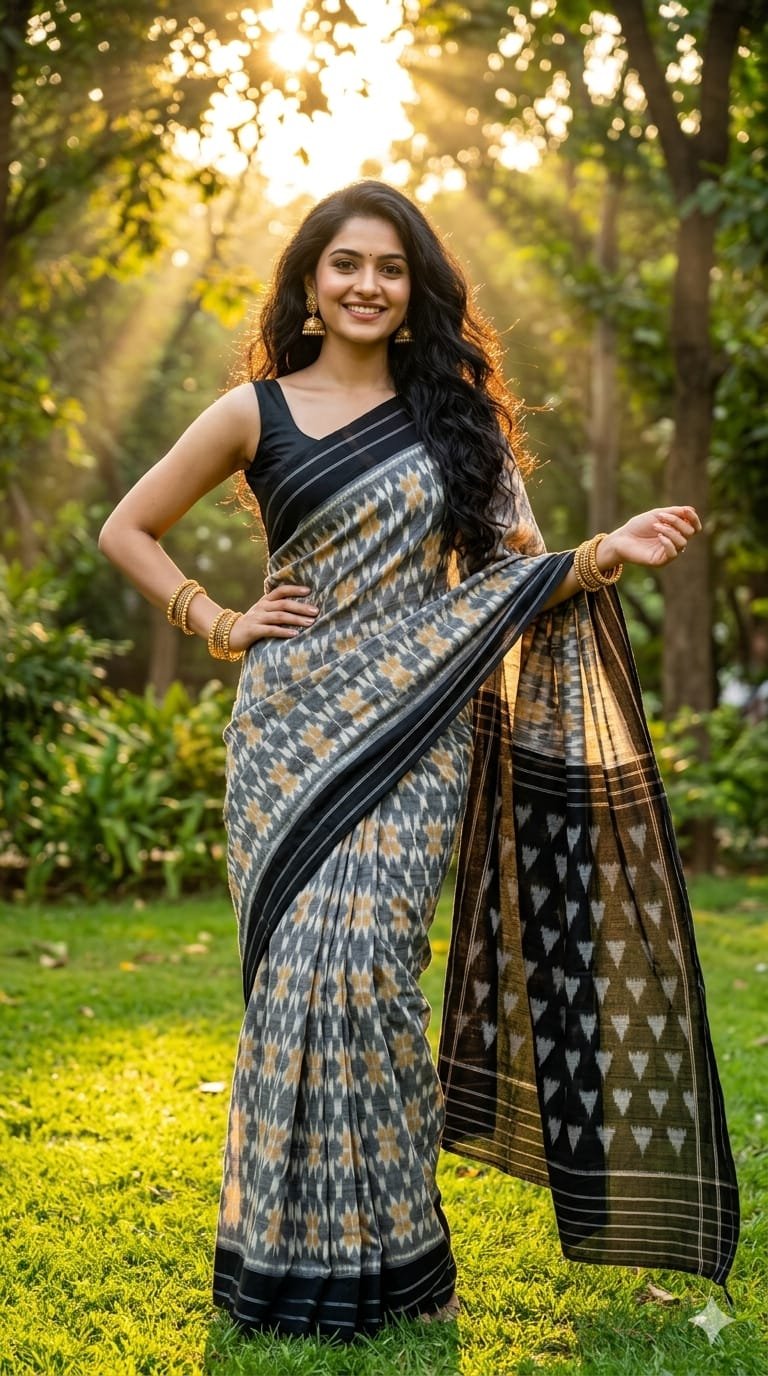 Cotton Saree - PRIHN02-ICTSCZCDD-13