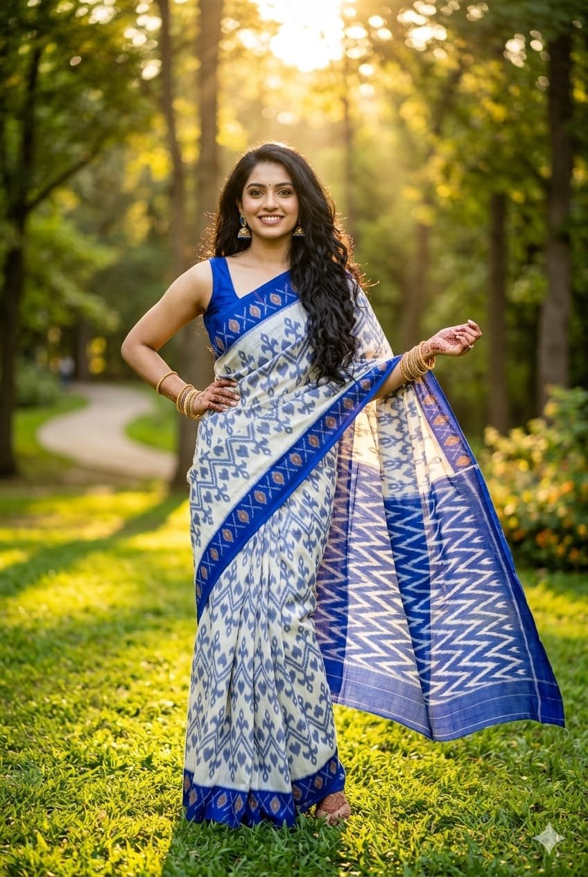 Cotton Saree - PRIHN02-ICTSCZCDD-15