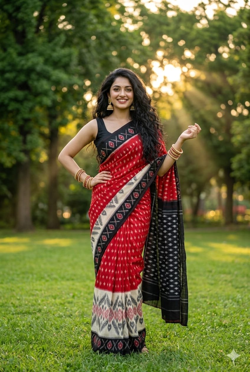 Cotton Saree - PRIHN02-ICTSCZCDD-16