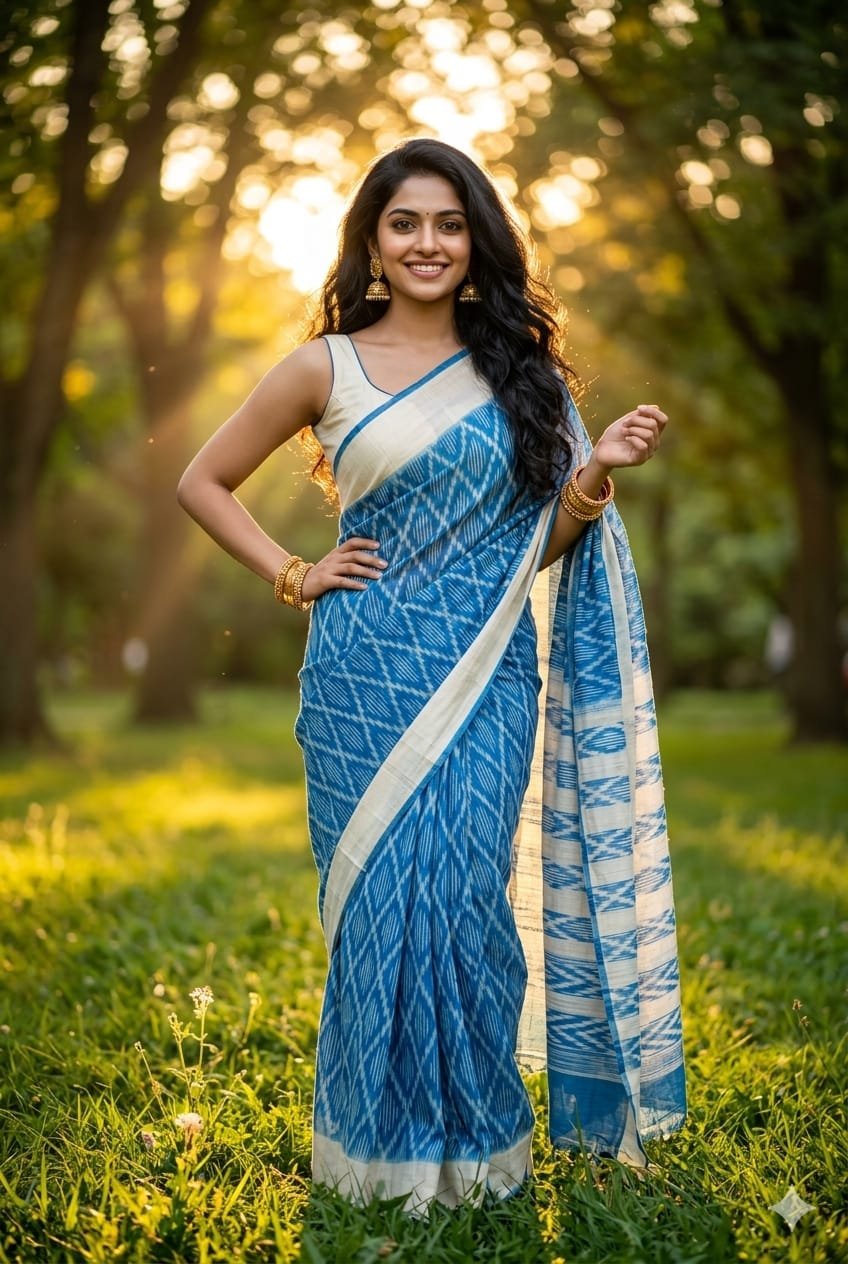 Cotton Saree - PRIHN02-ICTSCZCDD-22