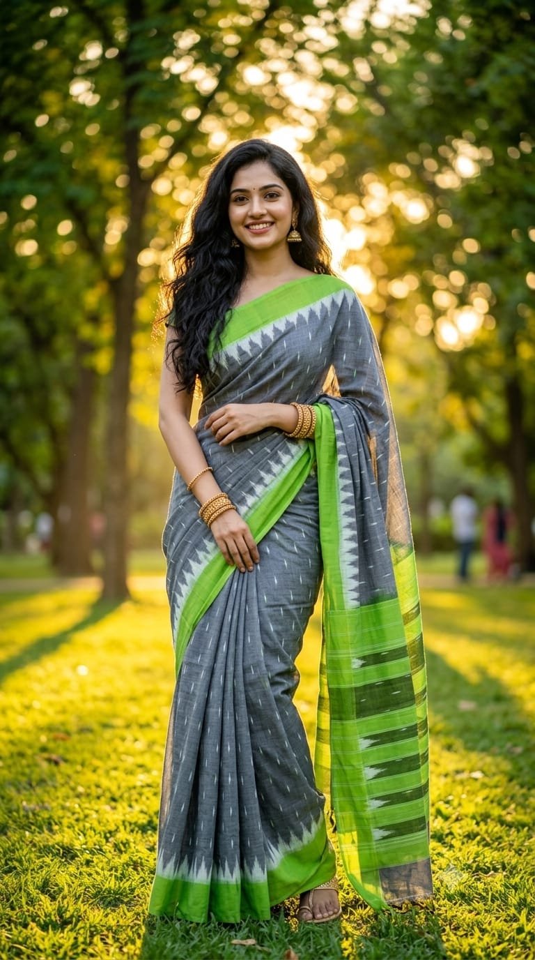 Cotton Saree - PRIHS21-ICTSCZFCD-04