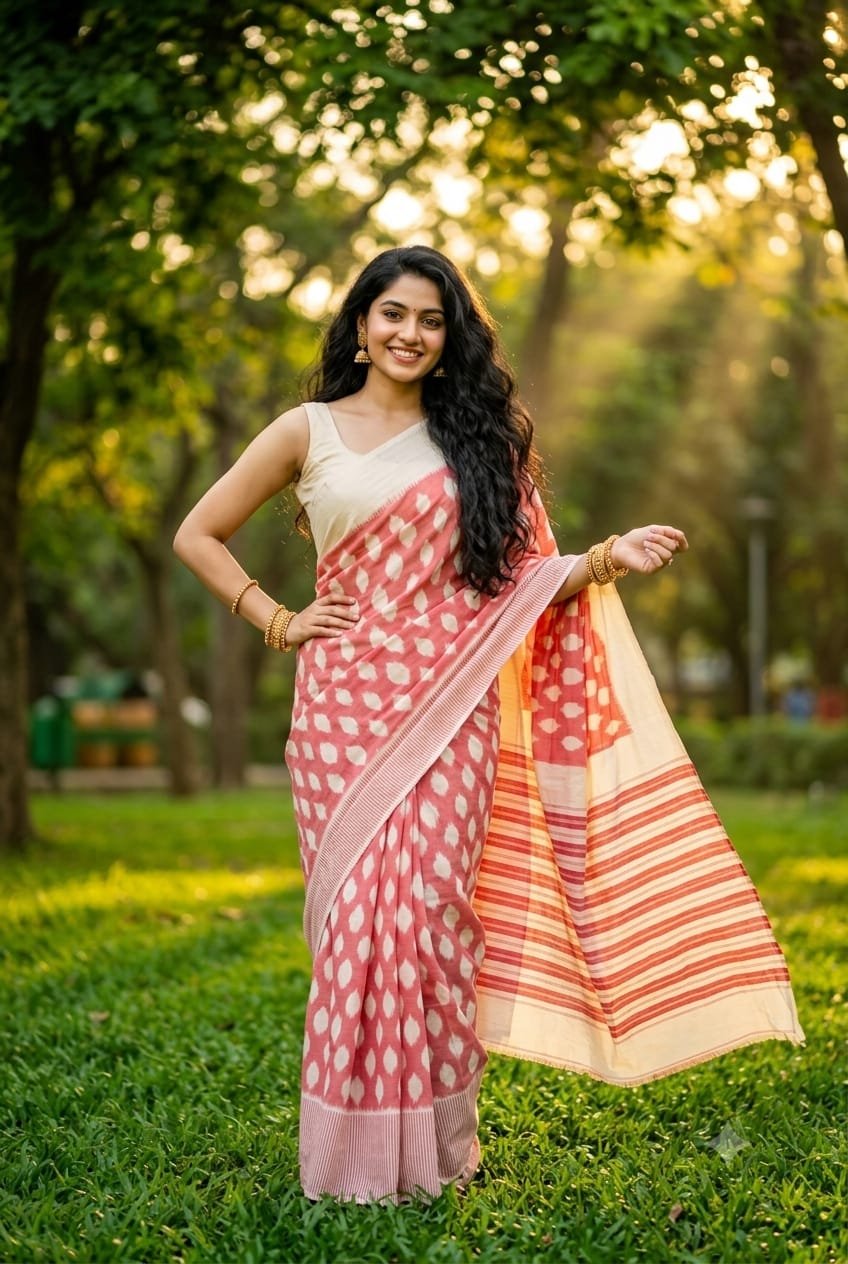 Cotton Saree - PRIHS21-ICTSCZFCD-25