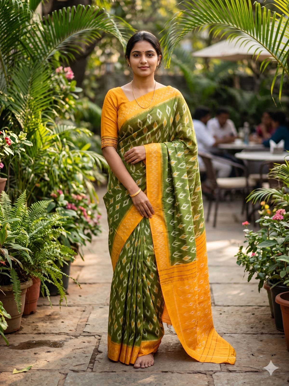 Cotton Saree - PSHLN11-ICTSCZCDC-12