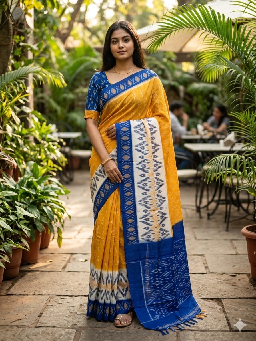 Cotton Saree - PSHLN11-ICTSCZCDC-15