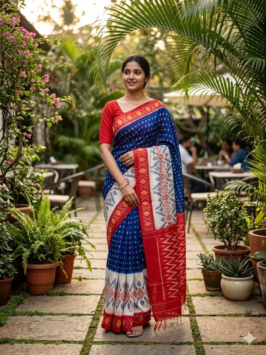Cotton Saree - PSHLN11-ICTSCZCDC-16
