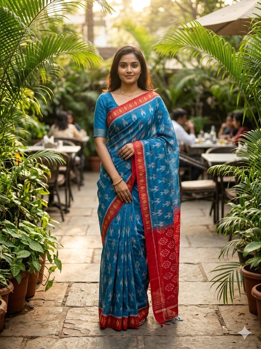 Cotton Saree - PSHLN11-ICTSCZCDC-25