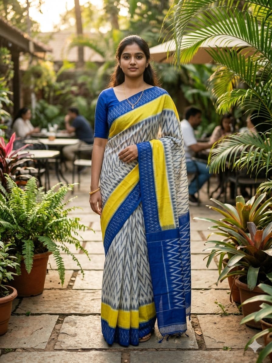 Cotton Saree - PSHLN11-ICTSCZCDC-28