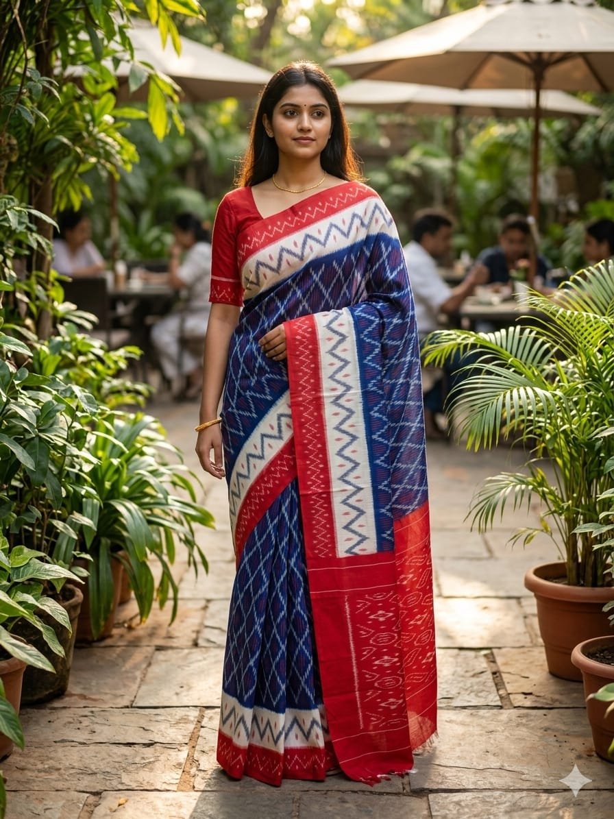 Cotton Saree - PSHLN11-ICTSCZCDC-33