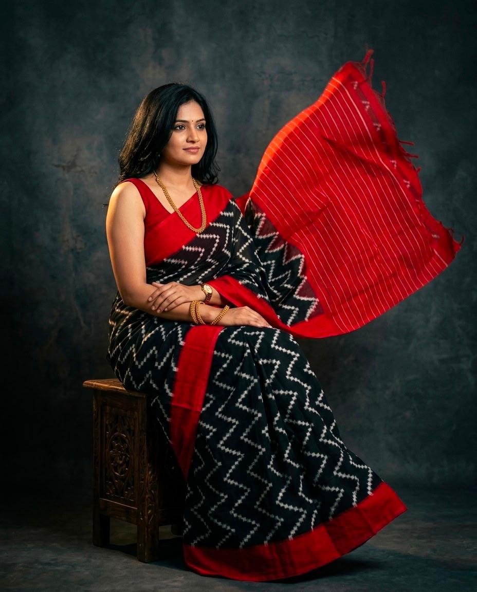 Cotton Saree - PSNTN05-DICSCEBDC-10