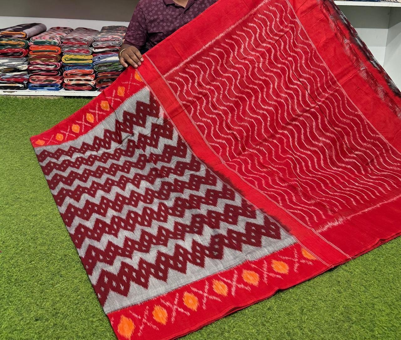 Cotton Saree - PSRGG01-ICTSDZDCD-24