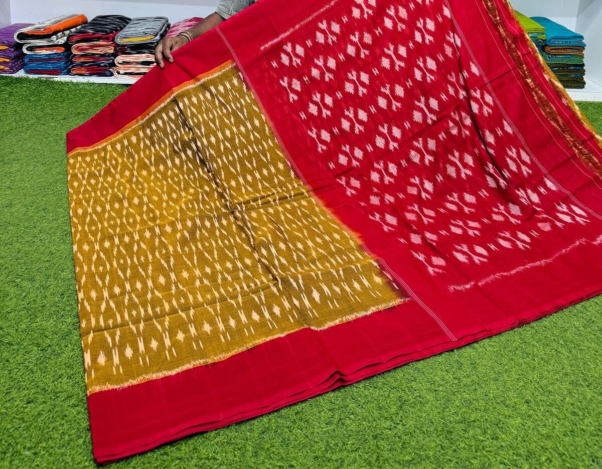 Cotton Saree - PSRGY07-ICTSDZDDD-15