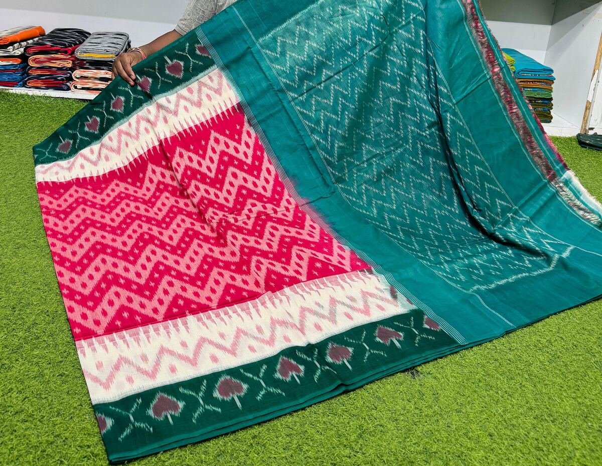 Cotton Saree - PSRGY07-ICTSDZDDD-16