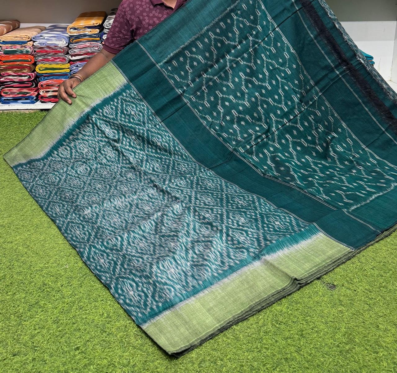 Cotton Saree - PSRGY21-ICTSDZDCD-03