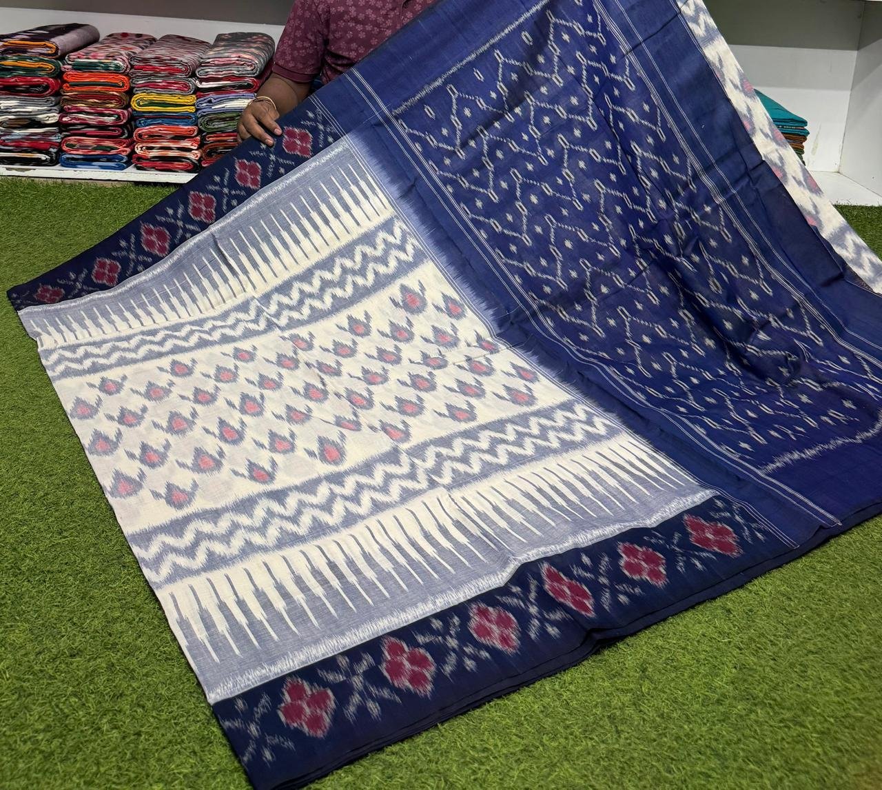 Cotton Saree - PSRGY21-ICTSDZDCD-13