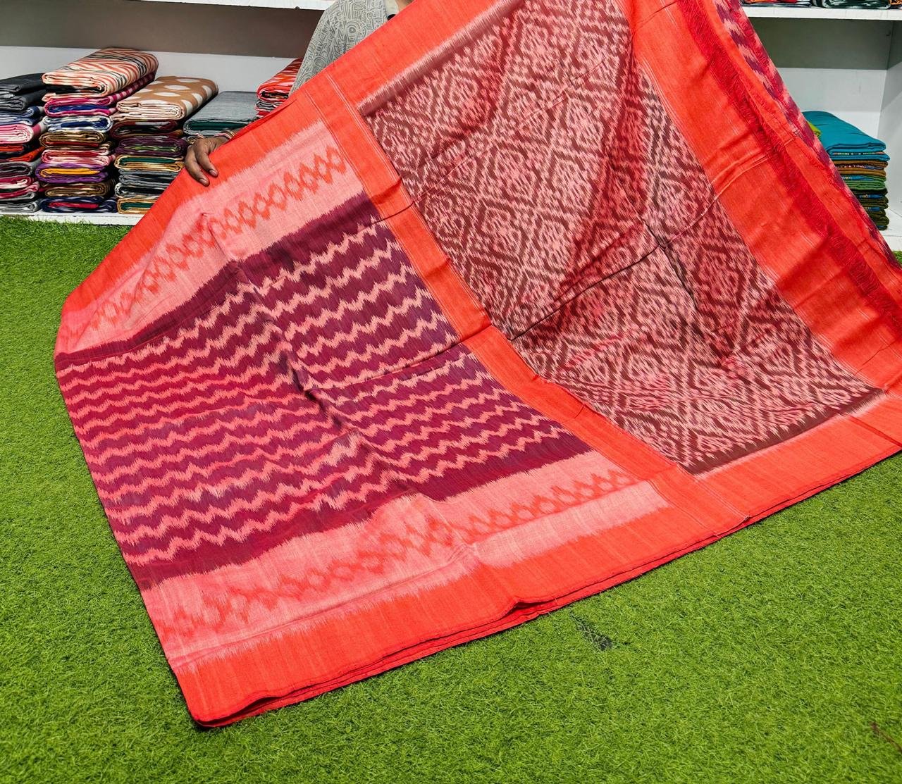 Cotton Saree - PSRGY21-ICTSDZDCD-50