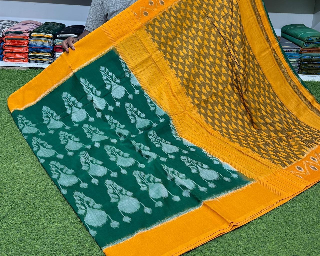 Cotton Saree - PSRGY21-ICTSDZDCD-73
