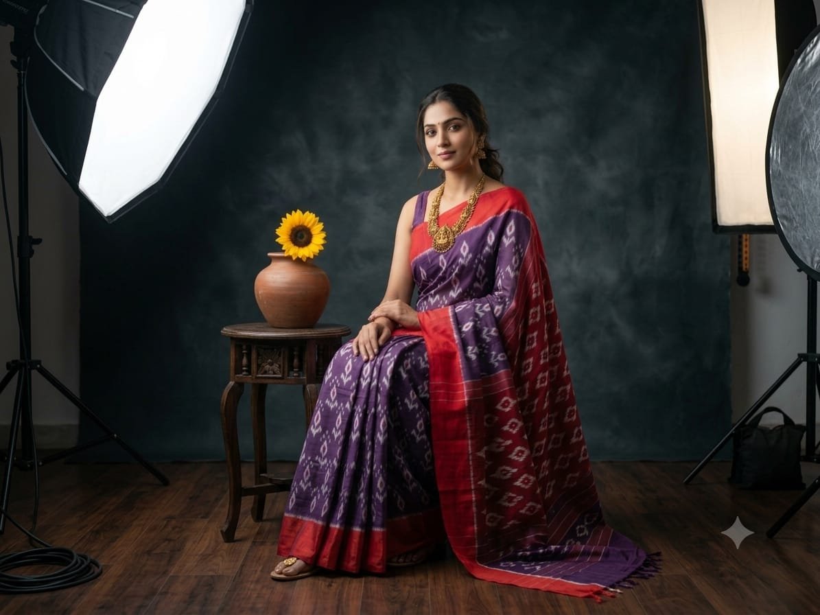 Cotton Saree - PSSIG03-ICTSCZCCD-41