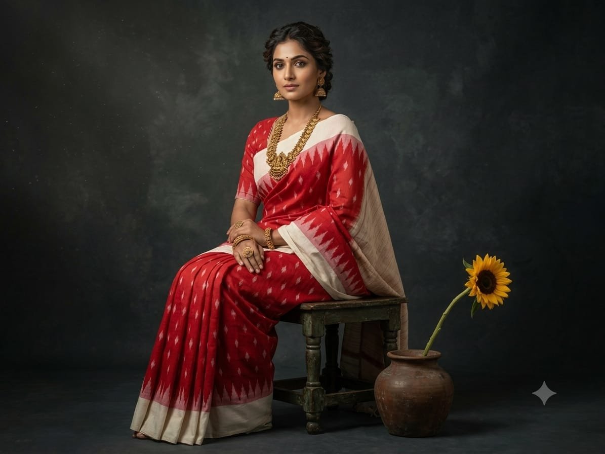 Cotton Saree - PSSIG03-ICTSCZCCD-46