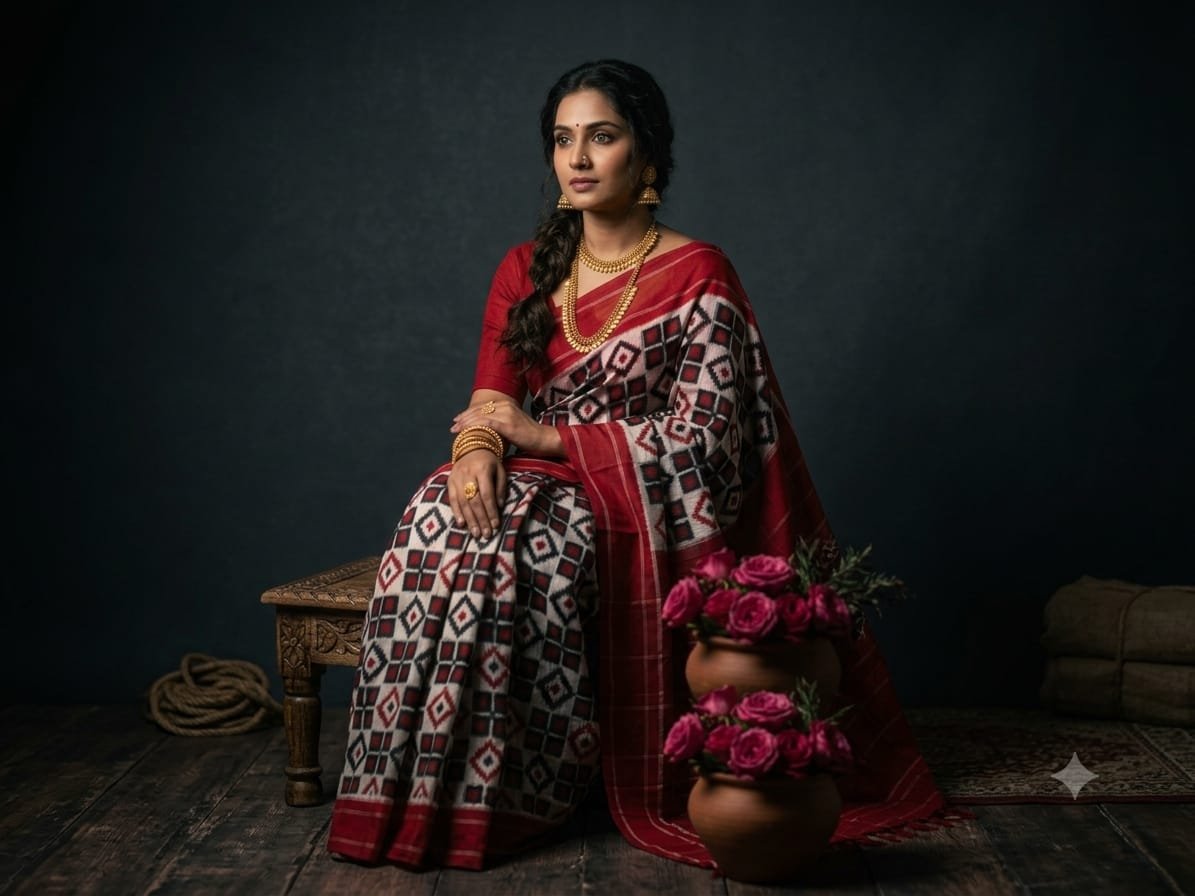 Cotton Saree - PSSIL06-DICSCSBDD-06