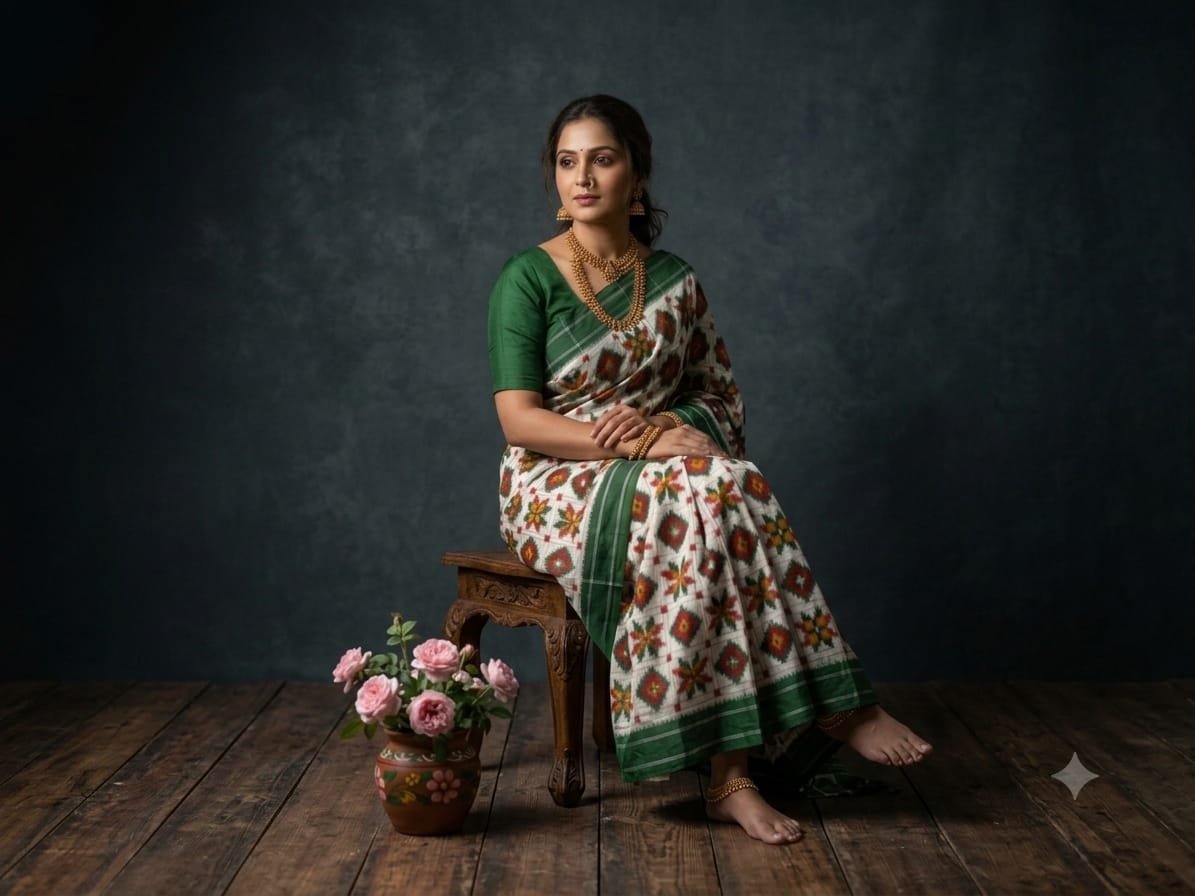 Cotton Saree - PSSIL06-DICSCSBDD-24