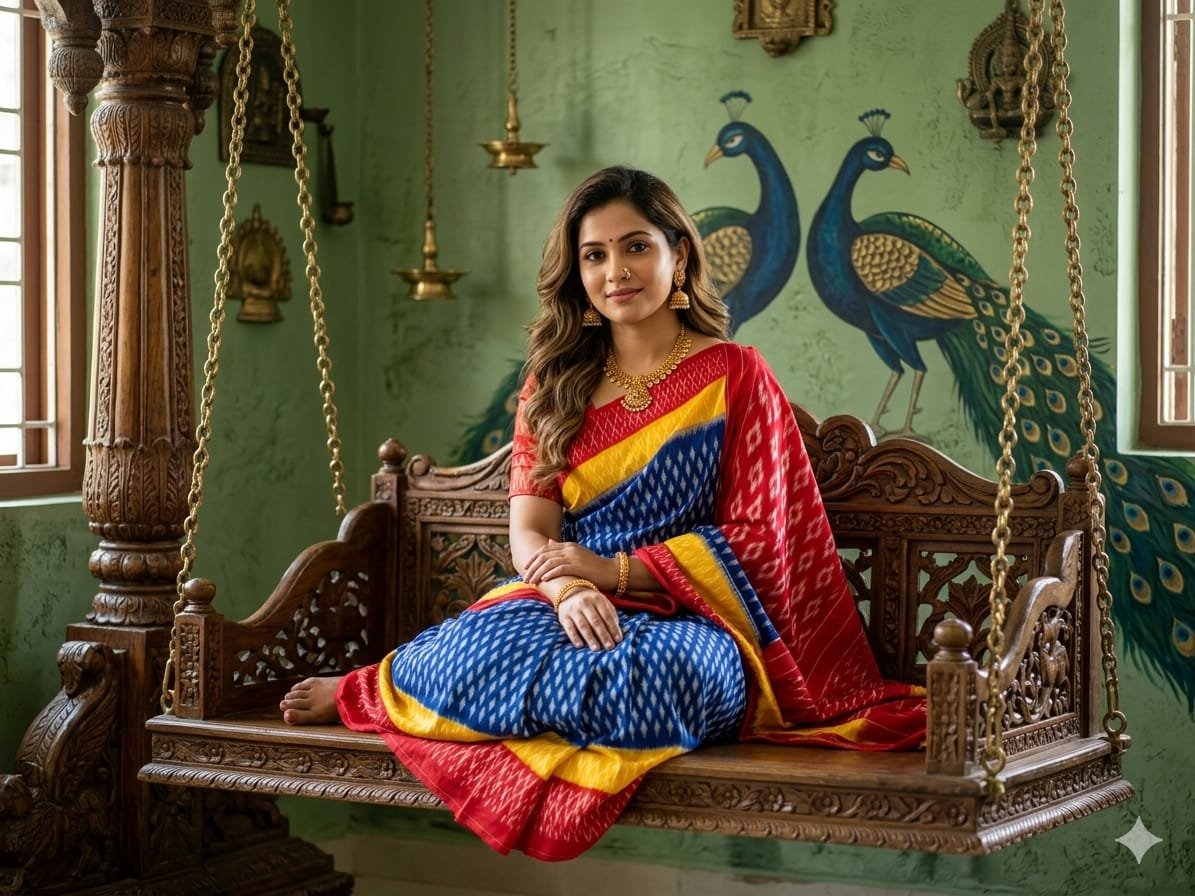 Cotton Saree - PSSIN03-ICTSDZDCD-20