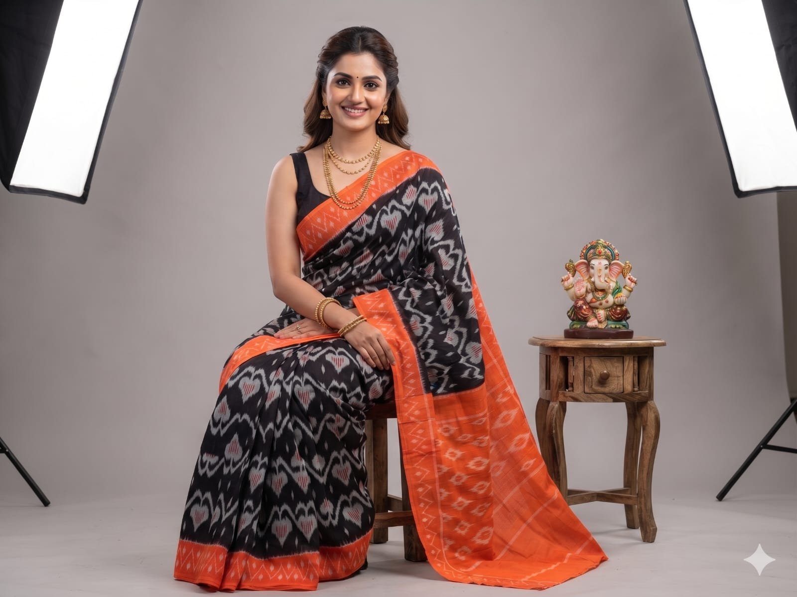 Cotton Saree - PSSIO24-ICTSDZXCD-02