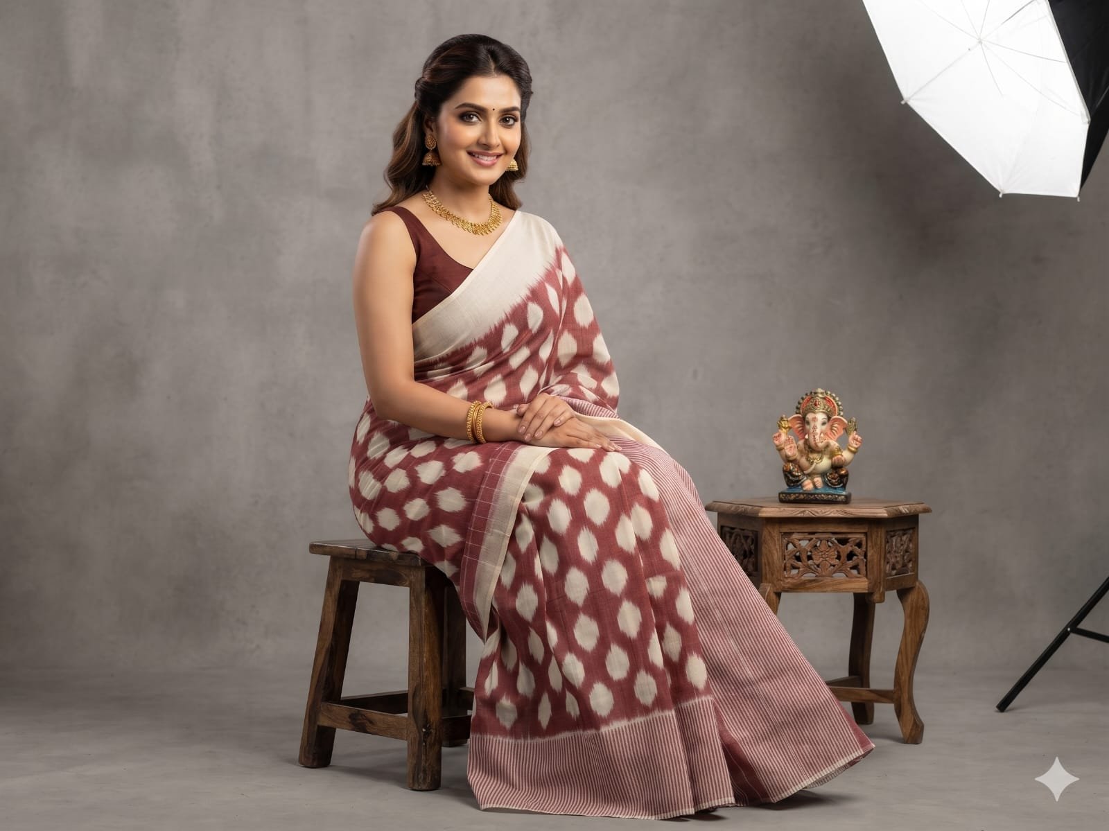 Cotton Saree - PSSIO24-ICTSDZXCD-06
