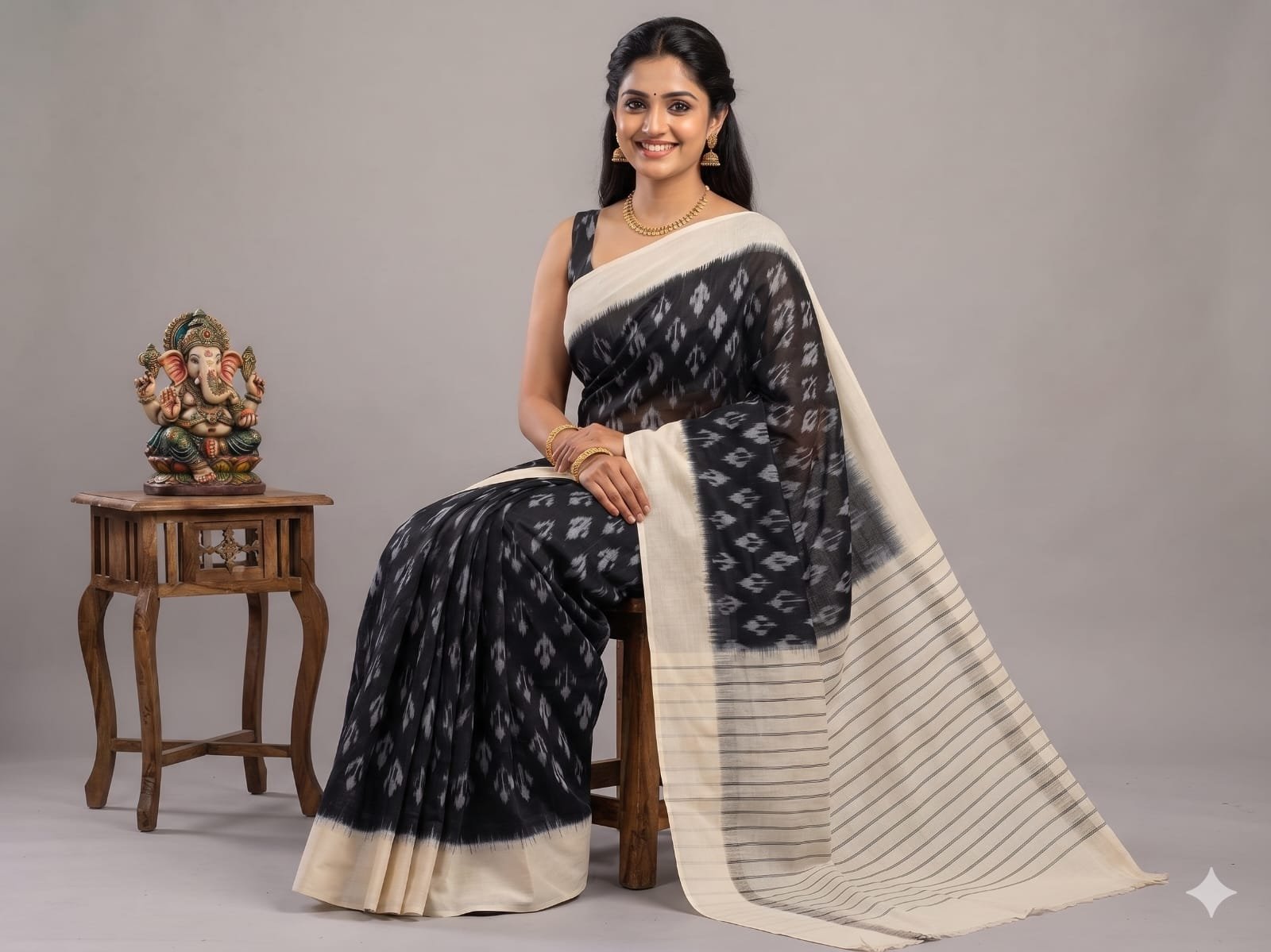 Cotton Saree - PSSIO24-ICTSDZXCD-08