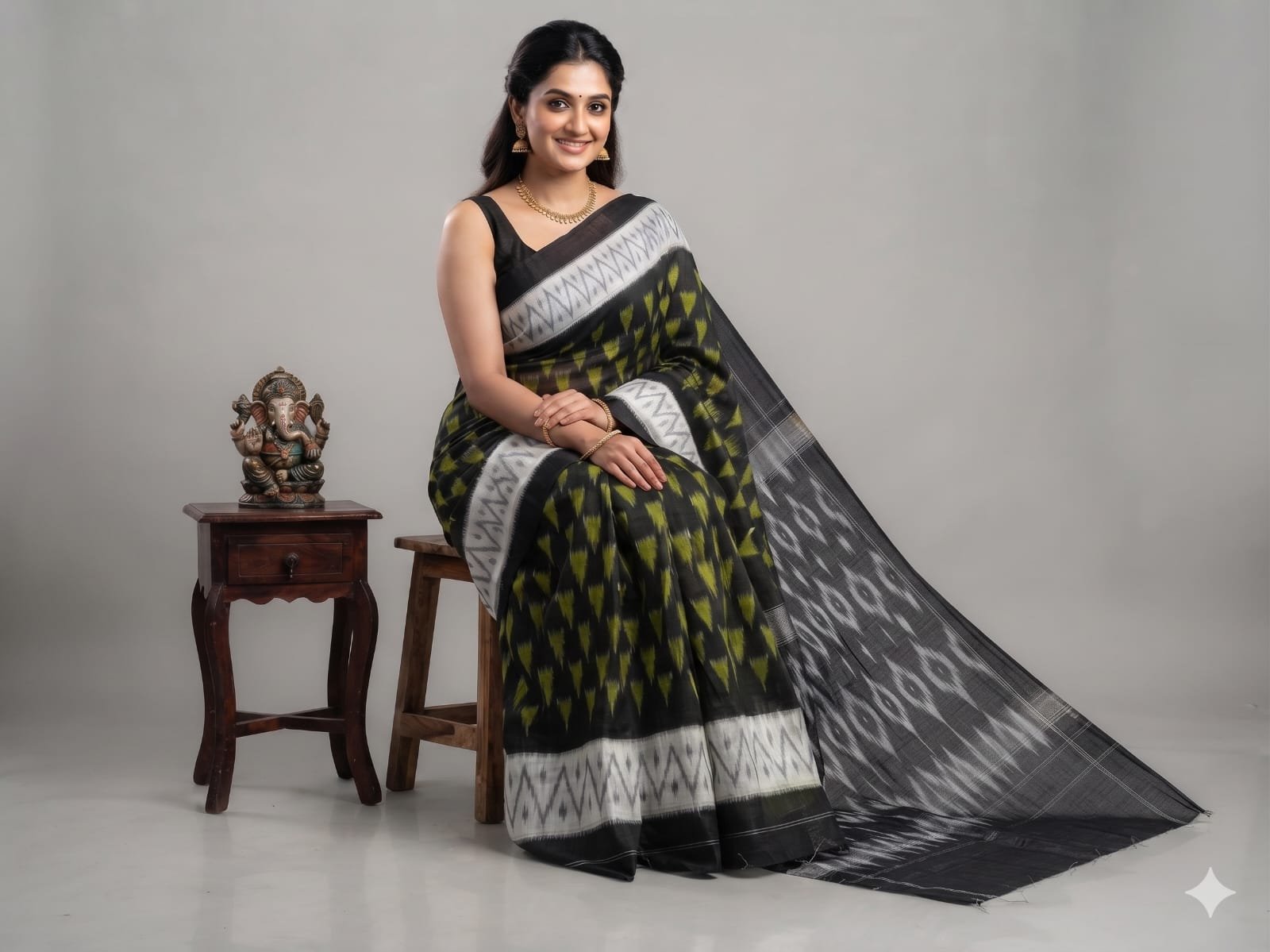 Cotton Saree - PSSIO24-ICTSDZXCD-13
