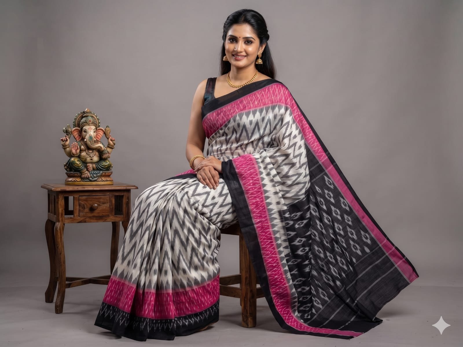 Cotton Saree - PSSIO24-ICTSDZXCD-16