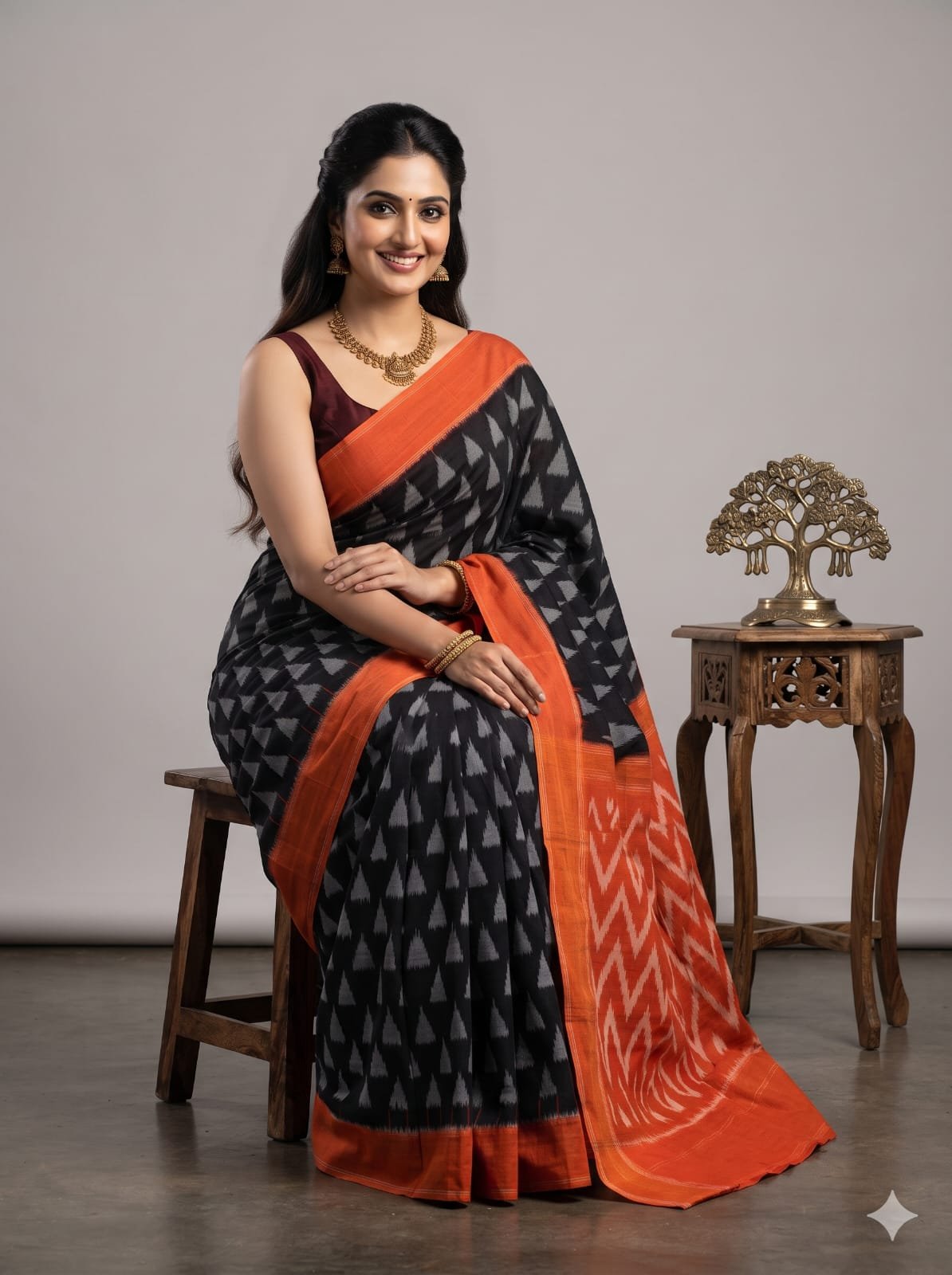 Cotton Saree - PSSIO24-ICTSDZXCD-24
