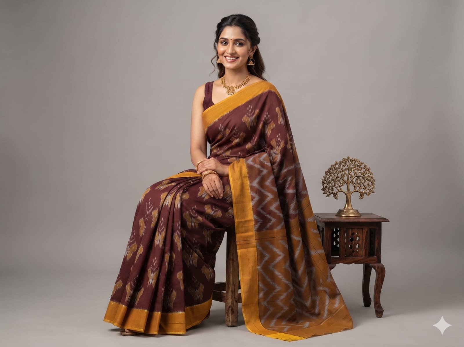Cotton Saree - PSSIO24-ICTSDZXCD-25