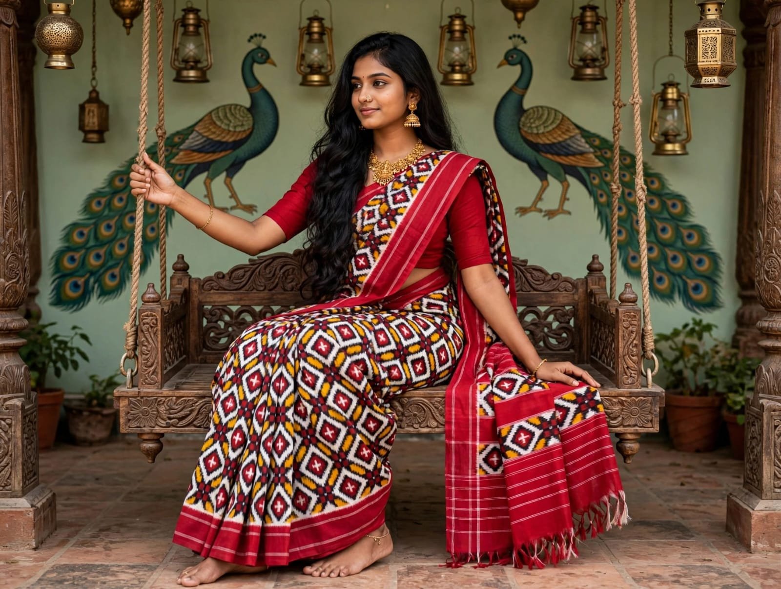 Cotton Saree - PSSIO26-DICSDXDCD-10