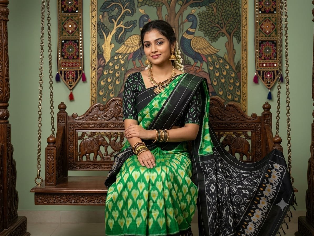 Cotton Saree - PSSIS16-ICTSDZECD-01