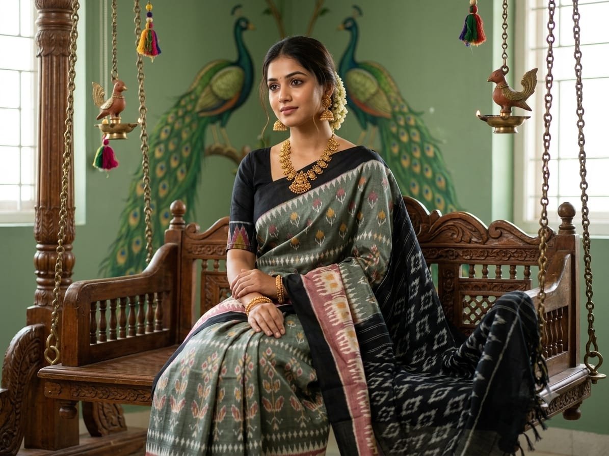 Cotton Saree - PSSIS16-ICTSDZECD-02
