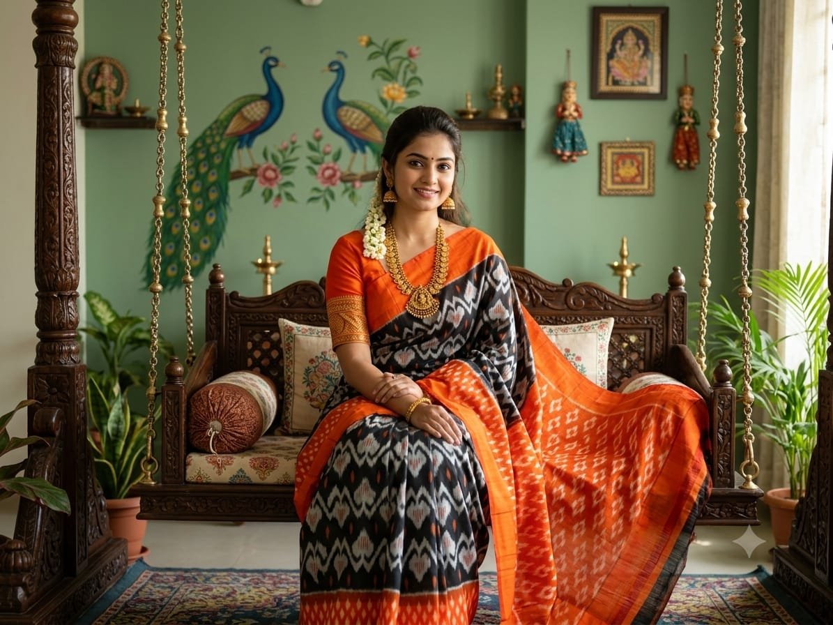 Cotton Saree - PSSIS16-ICTSDZECD-07