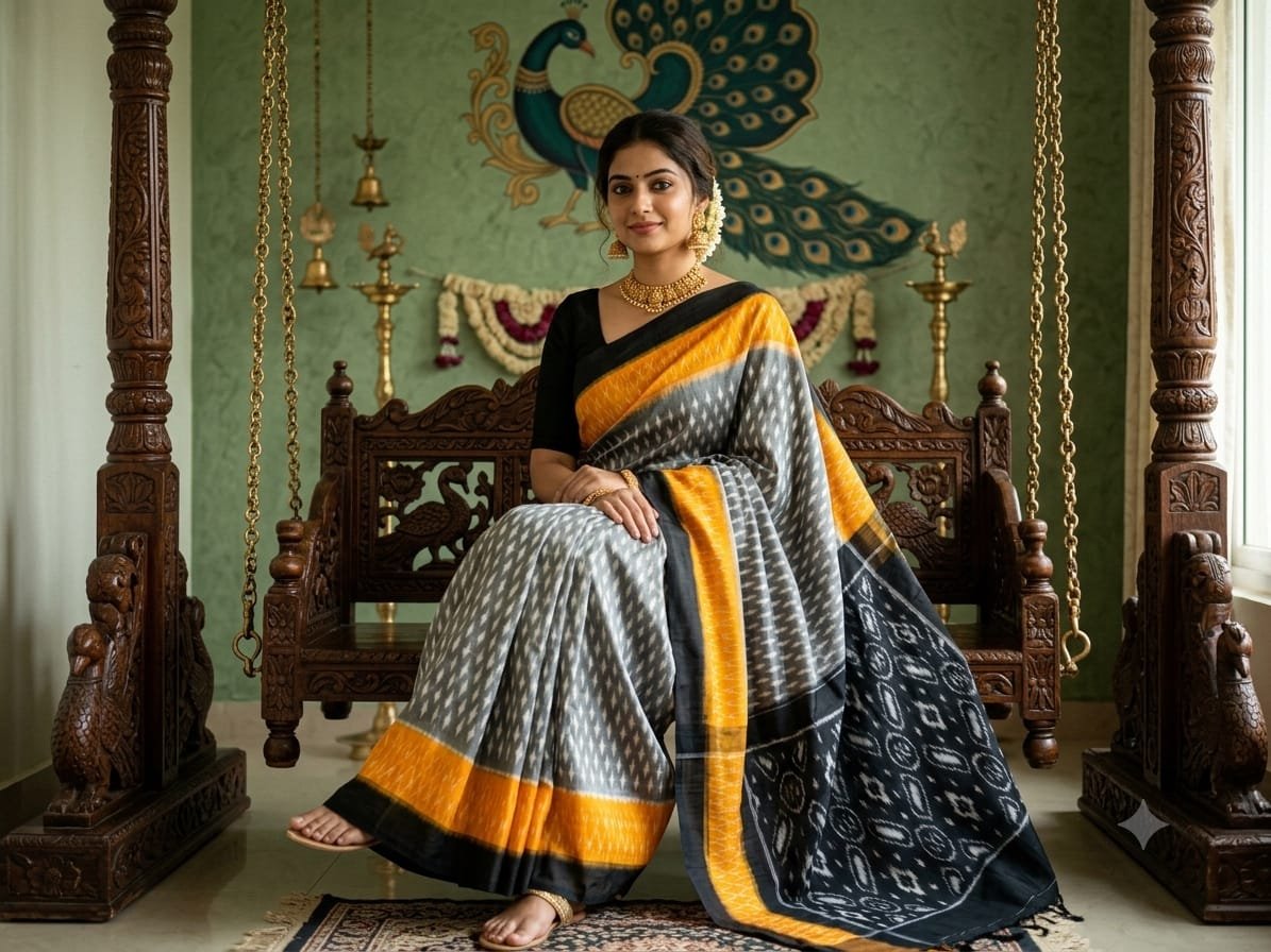 Cotton Saree - PSSIS16-ICTSDZECD-08