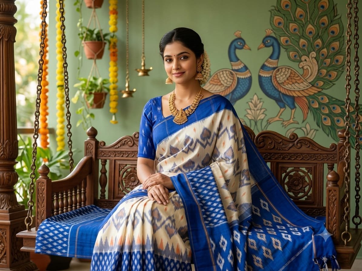 Cotton Saree - PSSIS16-ICTSDZECD-13