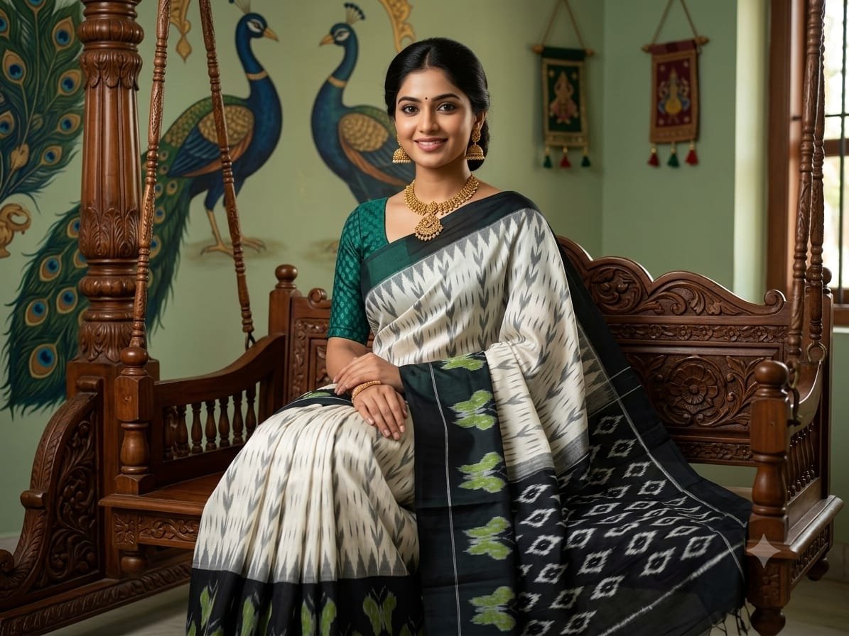 Cotton Saree - PSSIS16-ICTSDZECD-14