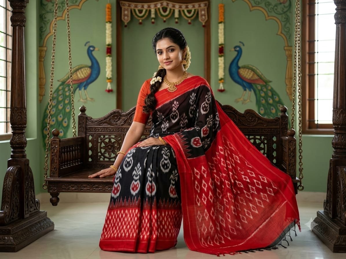 Cotton Saree - PSSIS16-ICTSDZECD-16