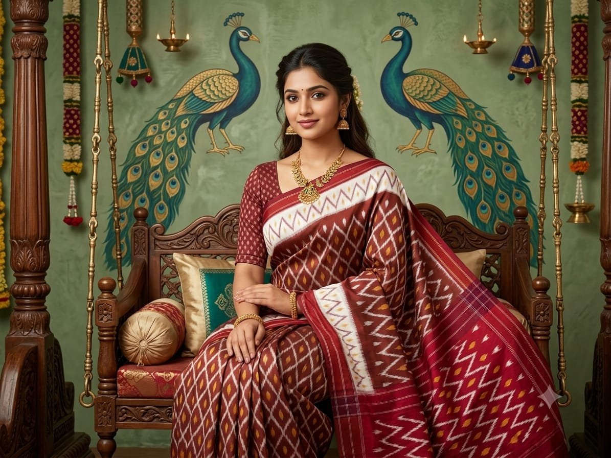 Cotton Saree - PSSIS16-ICTSDZECD-20