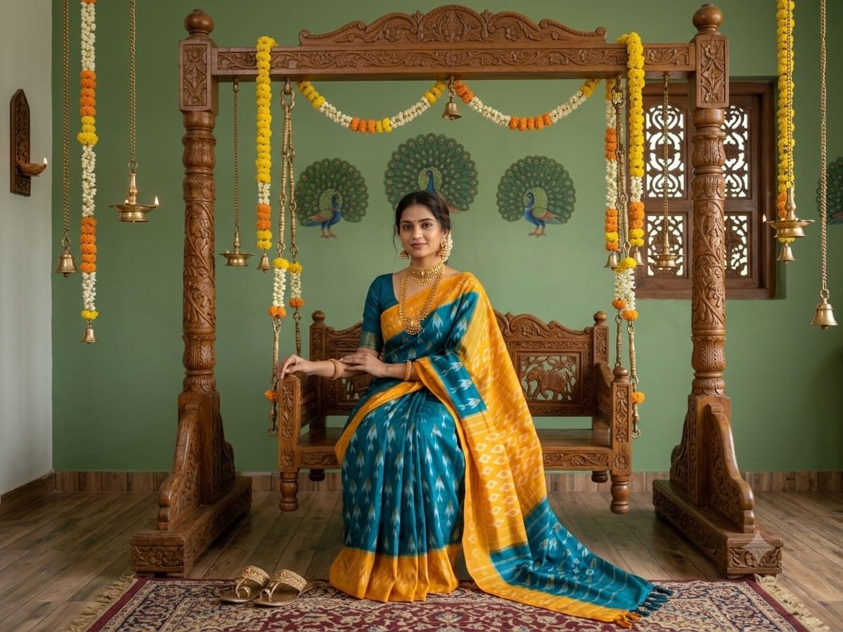 Cotton Saree - PSSIS16-ICTSDZECD-25