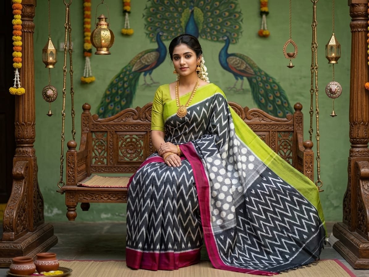 Cotton Saree - PSSIS16-ICTSDZECD-26