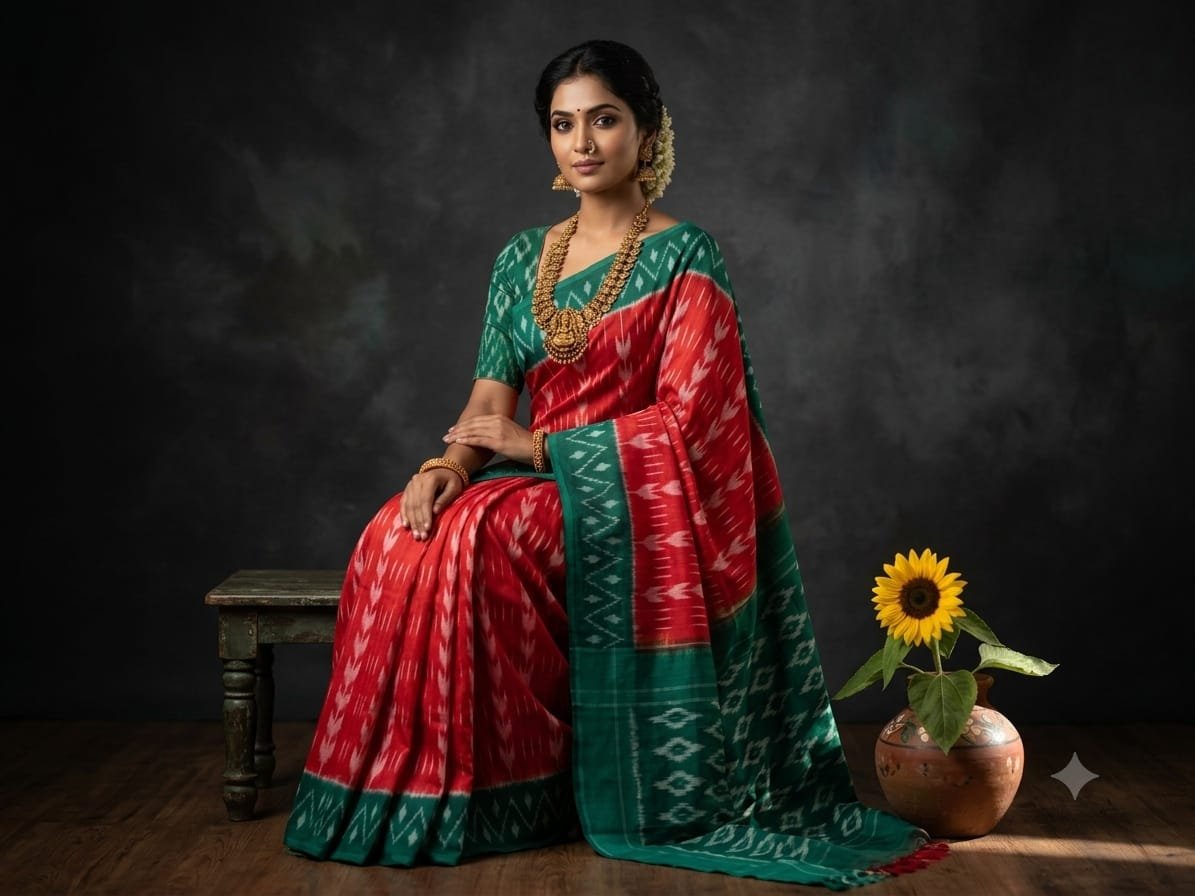 Cotton Saree - PSSIS16-ICTSDZECD-35