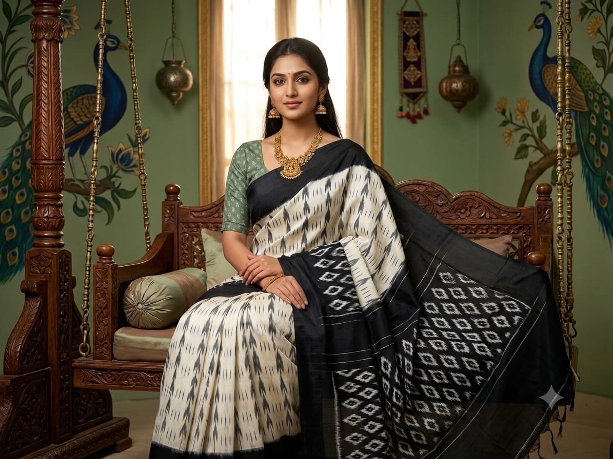 Cotton Saree - PSSIS16-ICTSDZECD-38