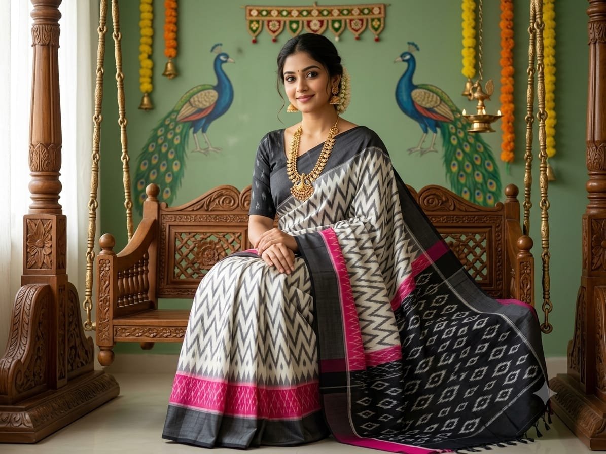 Cotton Saree - PSSIS23-ICTSDZEDC-16