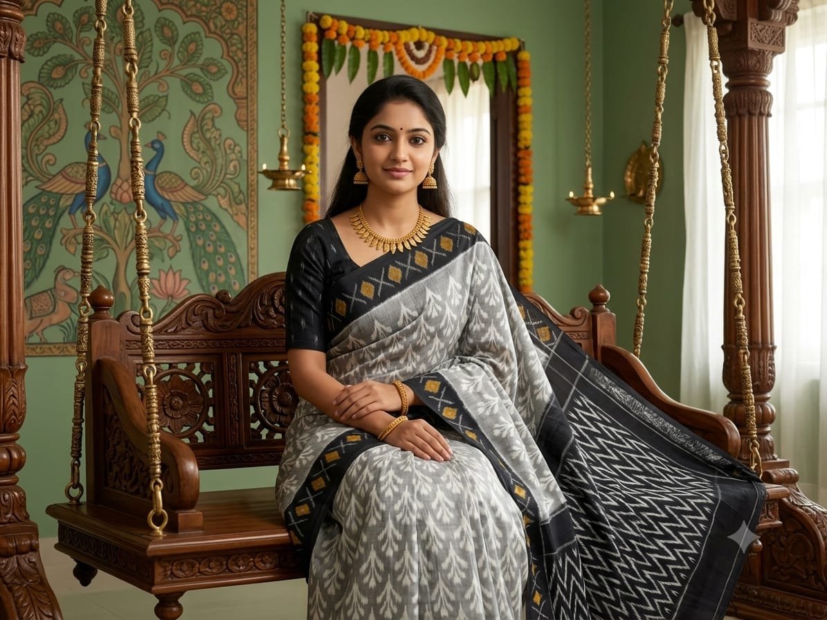 Cotton Saree - PSSIS23-ICTSDZEDC-30