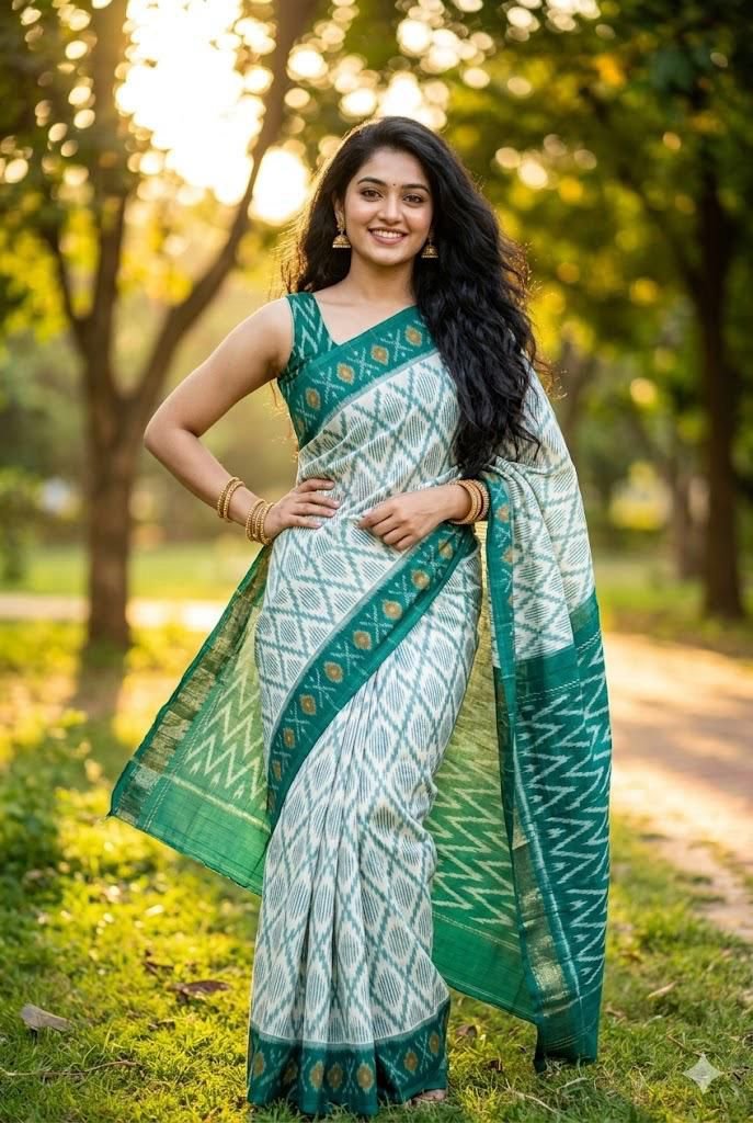Cotton Saree - PUSNN01-ICTSCZDDC-17