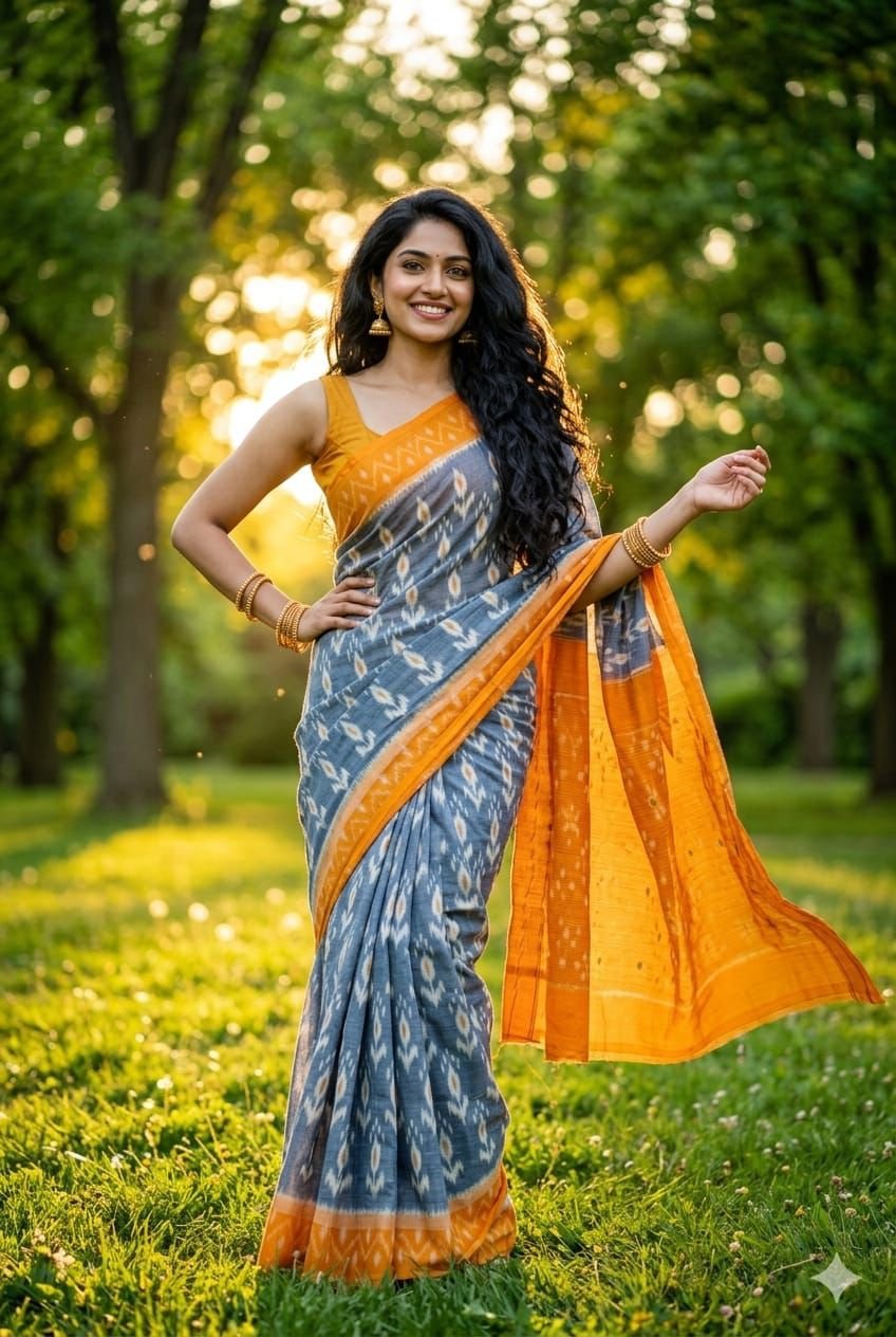 Cotton Saree - PUSNN01-ICTSCZDDC-37