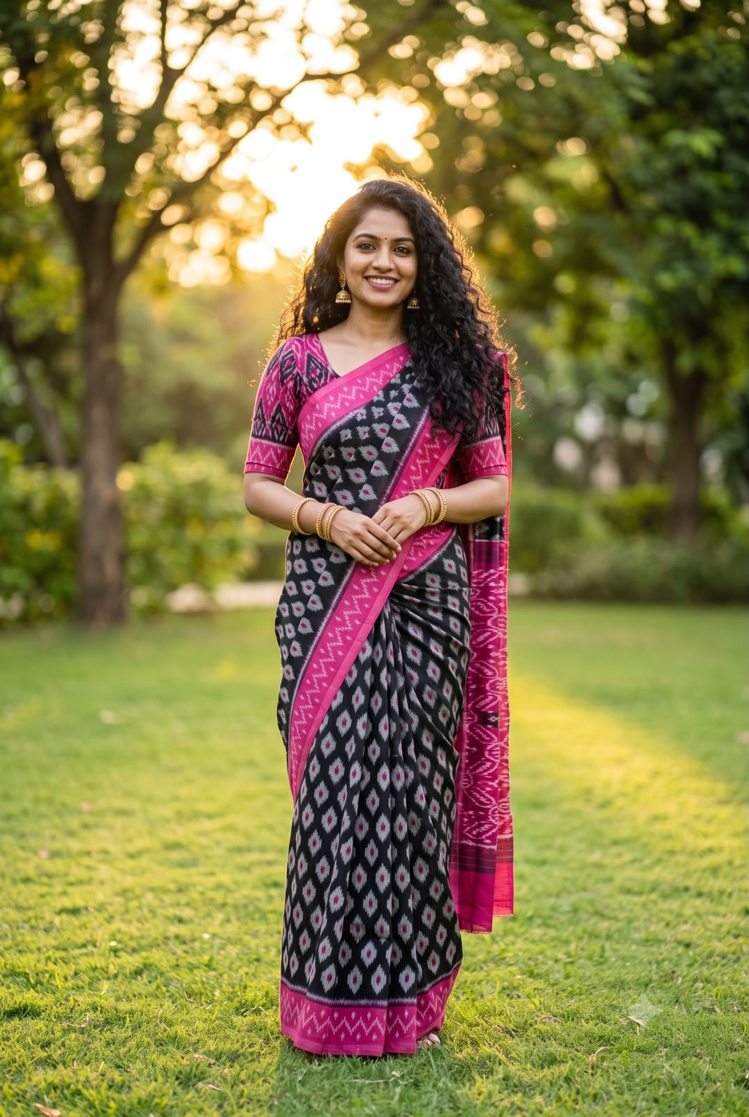 Cotton Saree - PUSNO24-ICTSDZXCC-03